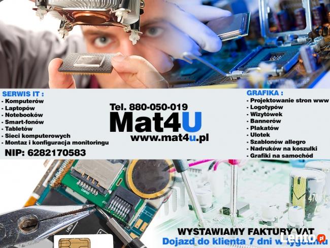 Mat4U - Serwis IT - komputery, laptopy, tablety, smartfony