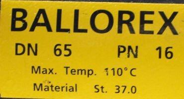 Zawór do wspawania, DN 65, Ballorex, regulacyjno pomiarowy