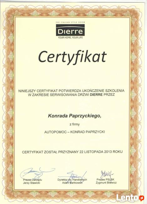 Serwis drzwi Dierre Poznań