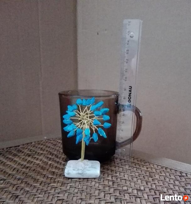 DRZEWKO szczęścia wys. 8cm TURKMENIT mosiądz BIBELOT kominek