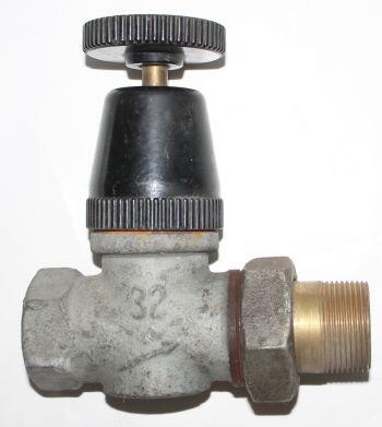 Zawór grzejnikowy, gwintowany, prosty, ocynk, zawory, oc