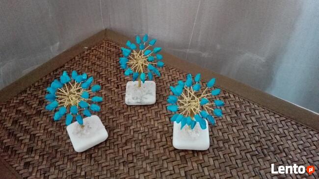 DRZEWKO szczęścia wys. 8cm TURKMENIT mosiądz BIBELOT kominek