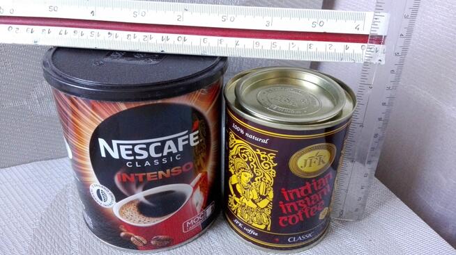 5 zł z dwie PUSZKI po kawach, pojemniki do przechowywania