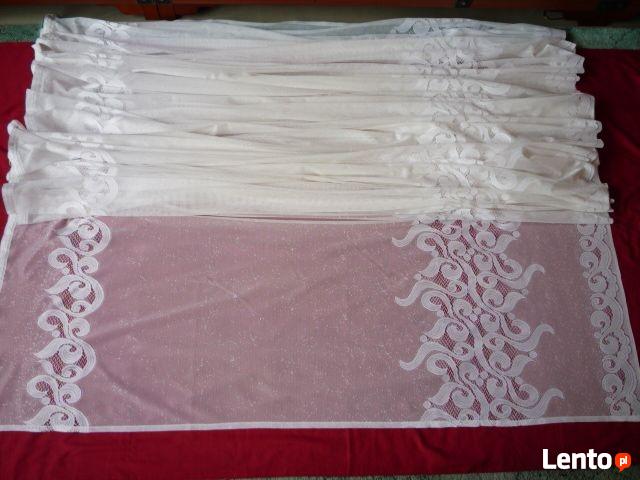 Biała firana z taśma 175cm x 620cm pokojowa