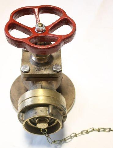 Zawór mosiężny, hydrantowy, kątowy, morski, DN 50, zawory