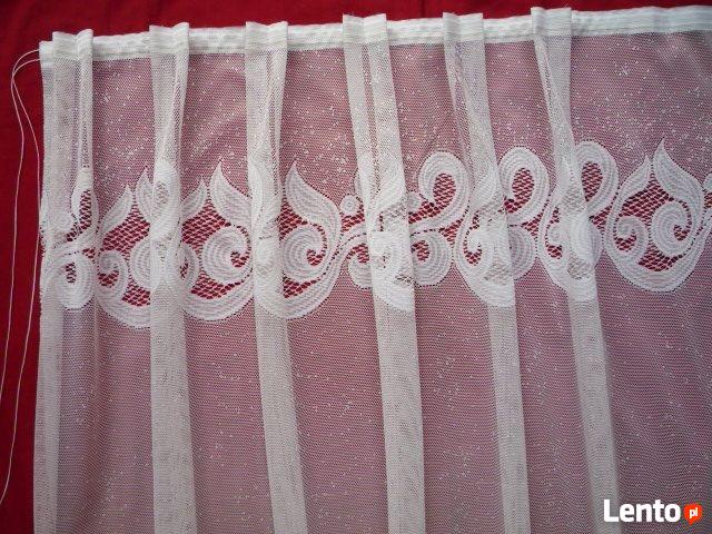 Biała firana z taśma 175cm x 620cm pokojowa