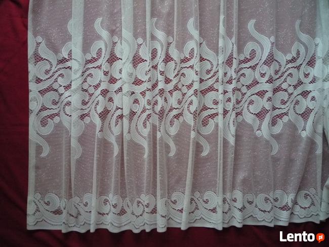 Biała firana z taśma 175cm x 620cm pokojowa