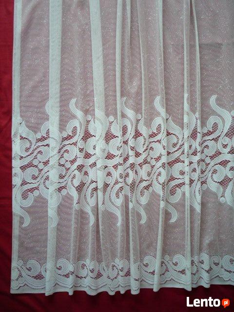 Biała firana z taśma 175cm x 620cm pokojowa