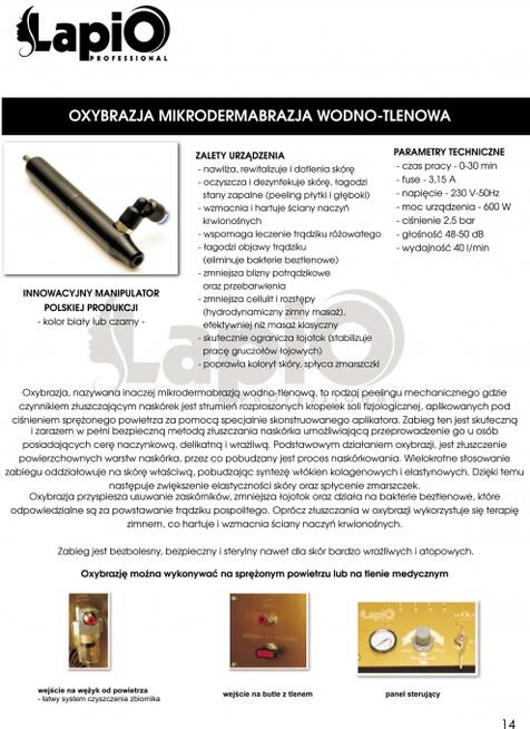 MOBILNA Oxybrazja +4 funkcje zabiegowe