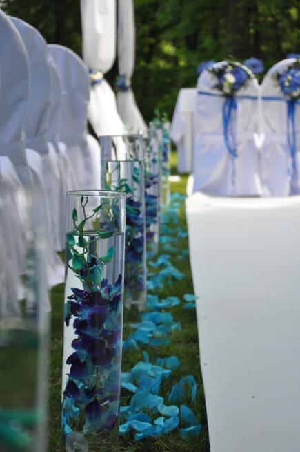 Akcesoria do dekoracji ślubu plebnerowego wypozyczę,