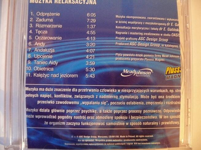 Muzyka relaksacyjna - CD