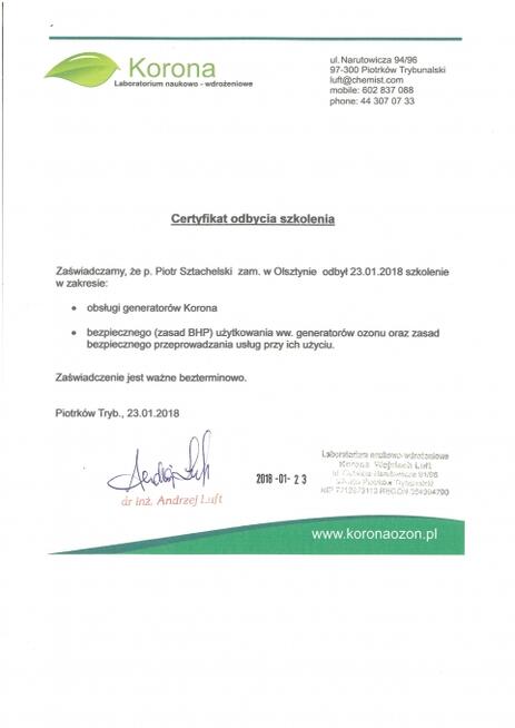 Ozonowanie - bezpieczne usuwanie grzyba, zapachów, alergenów