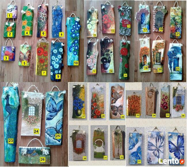 Obraz na nesce sosnowej - Wilec