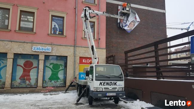 Wynajem zwyżek podnośników koszowych do 46m dźwig 100t