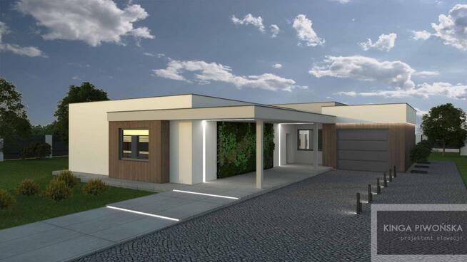 Projekt elewacji domu lub budynku komercyjnego