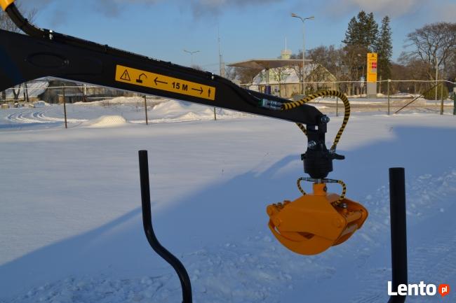 Przyczepa Leśna do drewna Country 3t Żuraw Dźwig 4.3 CHWYTAK