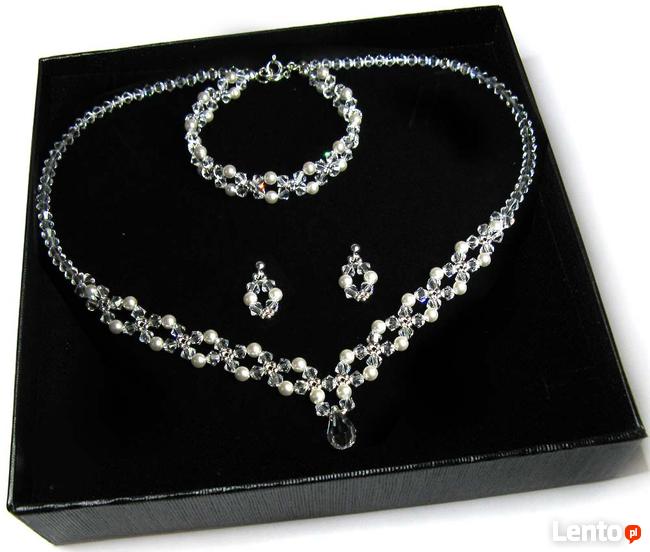 Biżuteria Ślubna Swarovski wieczorowa