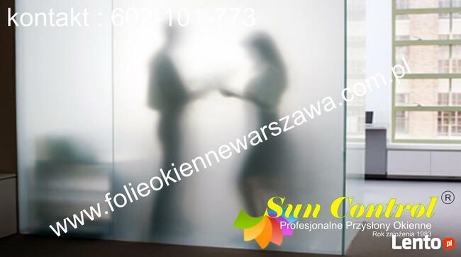 Folie okienne matowe montaż Warszawa