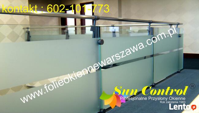 Folie okienne matowe montaż Warszawa