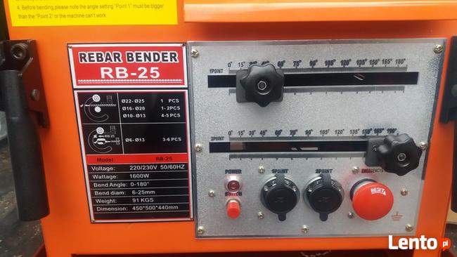 Giętarka do prętów zbrojeniowych