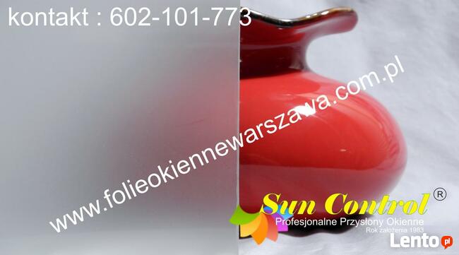 Folie okienne matowe montaż Warszawa