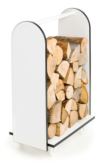 Stojak wózek na drewno kominkowe nowość na rynku