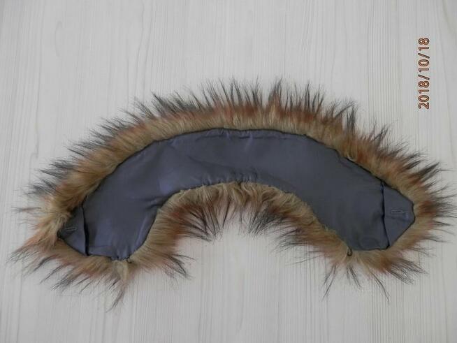 Kołnierz Futrzany Jenot Bardzo Puszysty z Połyskiem Etola