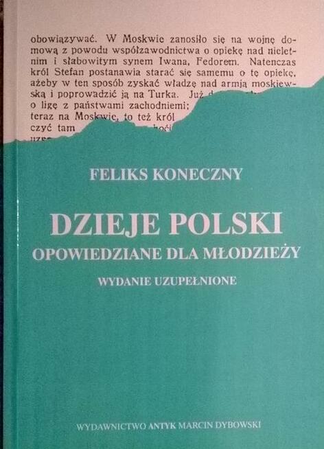 Sprzedam książkę: Dzieje Polski opowiedziane dla młodzieży