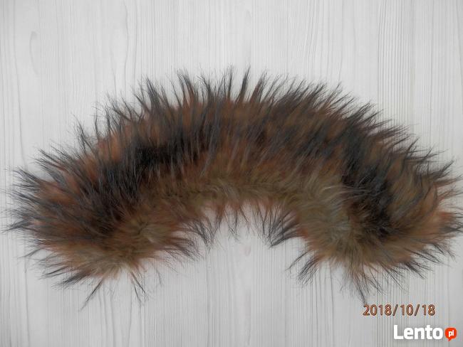 Kołnierz Futrzany Jenot Bardzo Puszysty z Połyskiem Etola