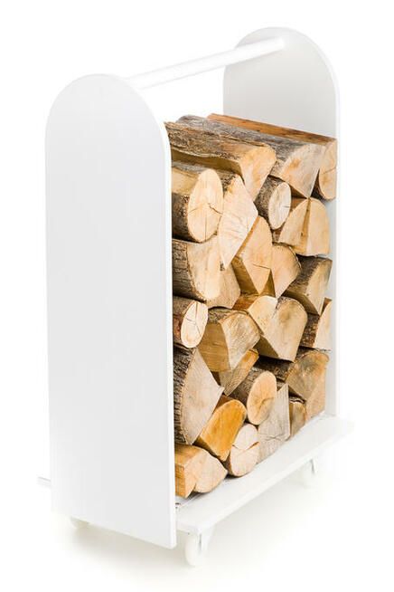 Stojak wózek na drewno kominkowe nowość na rynku