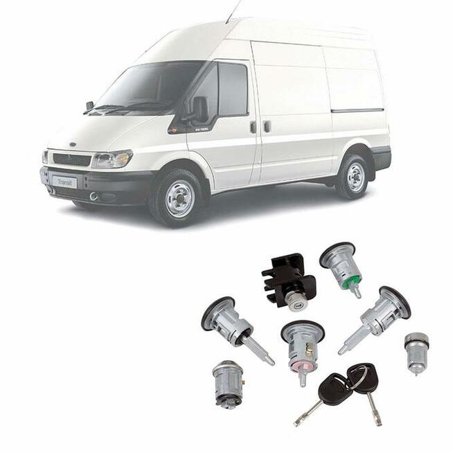 KOMPLETNY ZESTAW ZAMKÓW wkładek FORD TRANSIT MK6 2000-2006