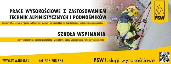 Prace wysokościowe Elbląg Pasłęk Malbork Gdańsk Sopot