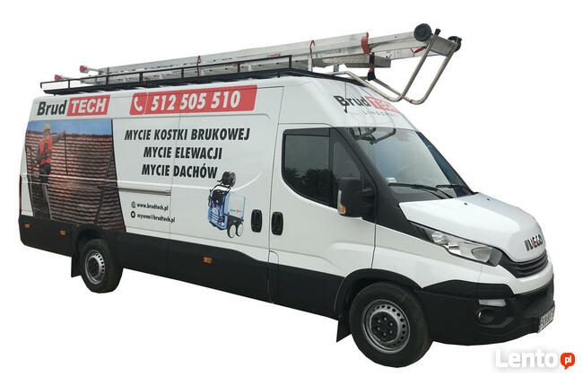 Czyszczenie dachów, mycie elewacji, mycie kostki brukowej