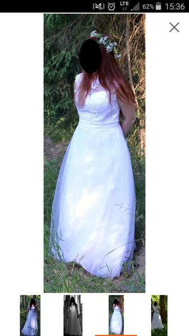 Sprzedam - biała suknia ślubna r. 40