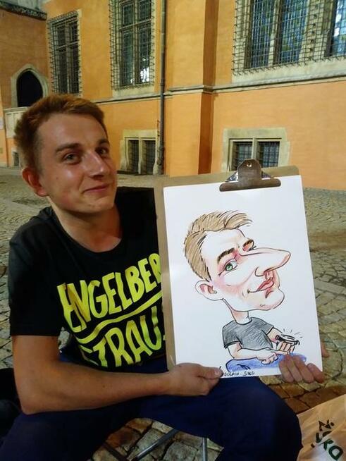 Portret lub karykatura, na żywo, ze zdjęcia, na imprezie