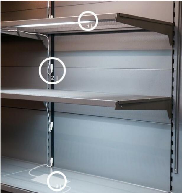 Oświetlenie LED do regału, pod półki mebli - warzywa pieczyw