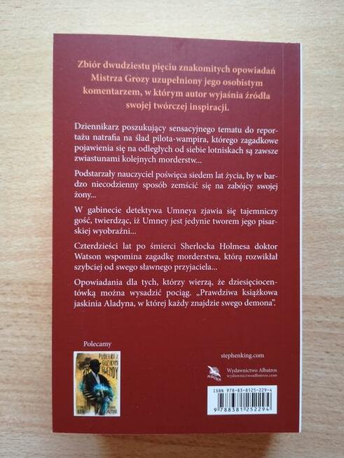 Marzenia i koszmary, Stephen King - sprzedam książkę