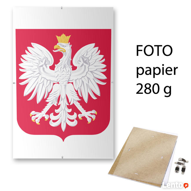 GODŁO POLSKI III RP HERB NARODOWY ANTYRAMA WISZĄCY