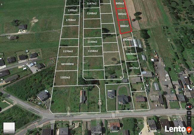 Działka budowlana na sprzedaż - okolice Częstochowy