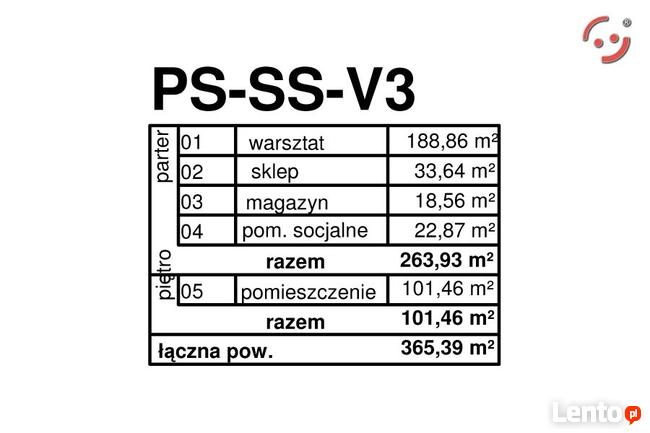 Nowoczesny warsztat samochodowy GOTOWY projekt PS-SS-V3 EKO