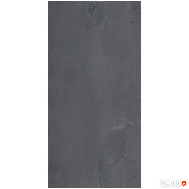 Płytki kamienne łupek 60x30 czarny szczotkowany ściany