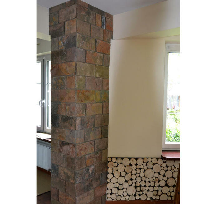 Płytki kamienne łupek 30x15 Multicolor Mushroom ściany