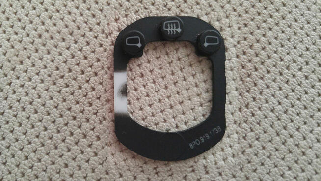 Nakładka z ikonami przełącznika lusterek do Audi A3 S3 8P