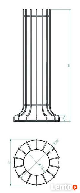 OSŁONA OCHRONNA DRZEW PIONOWA H- 150