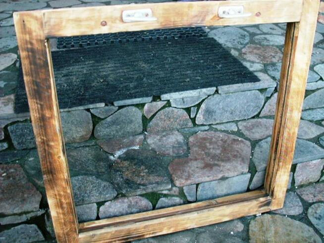 Rama okienna lustro aranżacja wnętrz obraz okno loft 81x77