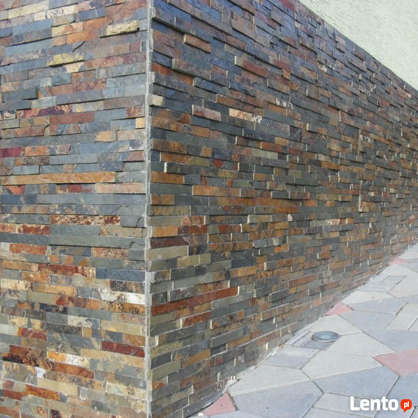 Panele ścienne 10x36 łupek Multicolor elewacje