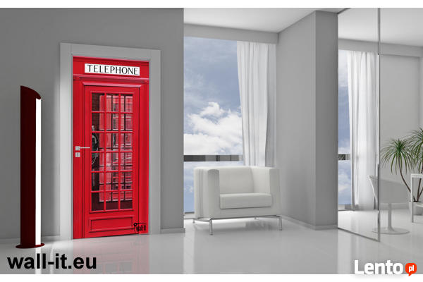 Fototapeta do szkoły angielska budka telefoniczna czerwona