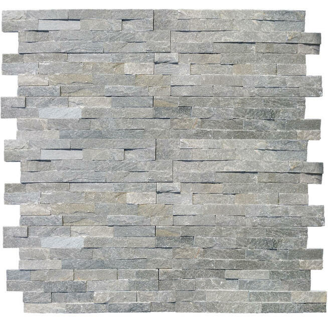 Panele ścienne 10x36 łupek stackstone grey ściany elewacje