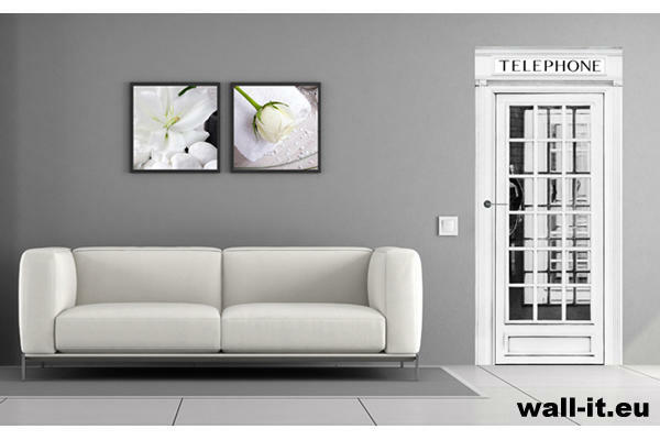 Fototapeta do szkoły angielska budka telefoniczna czerwona