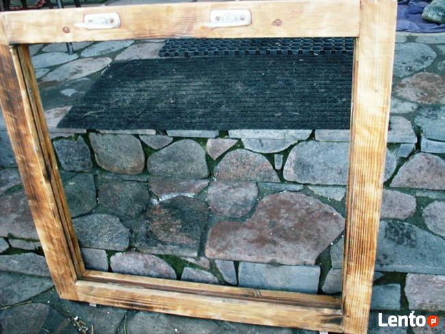 Rama okienna lustro aranżacja wnętrz obraz okno loft 81x77